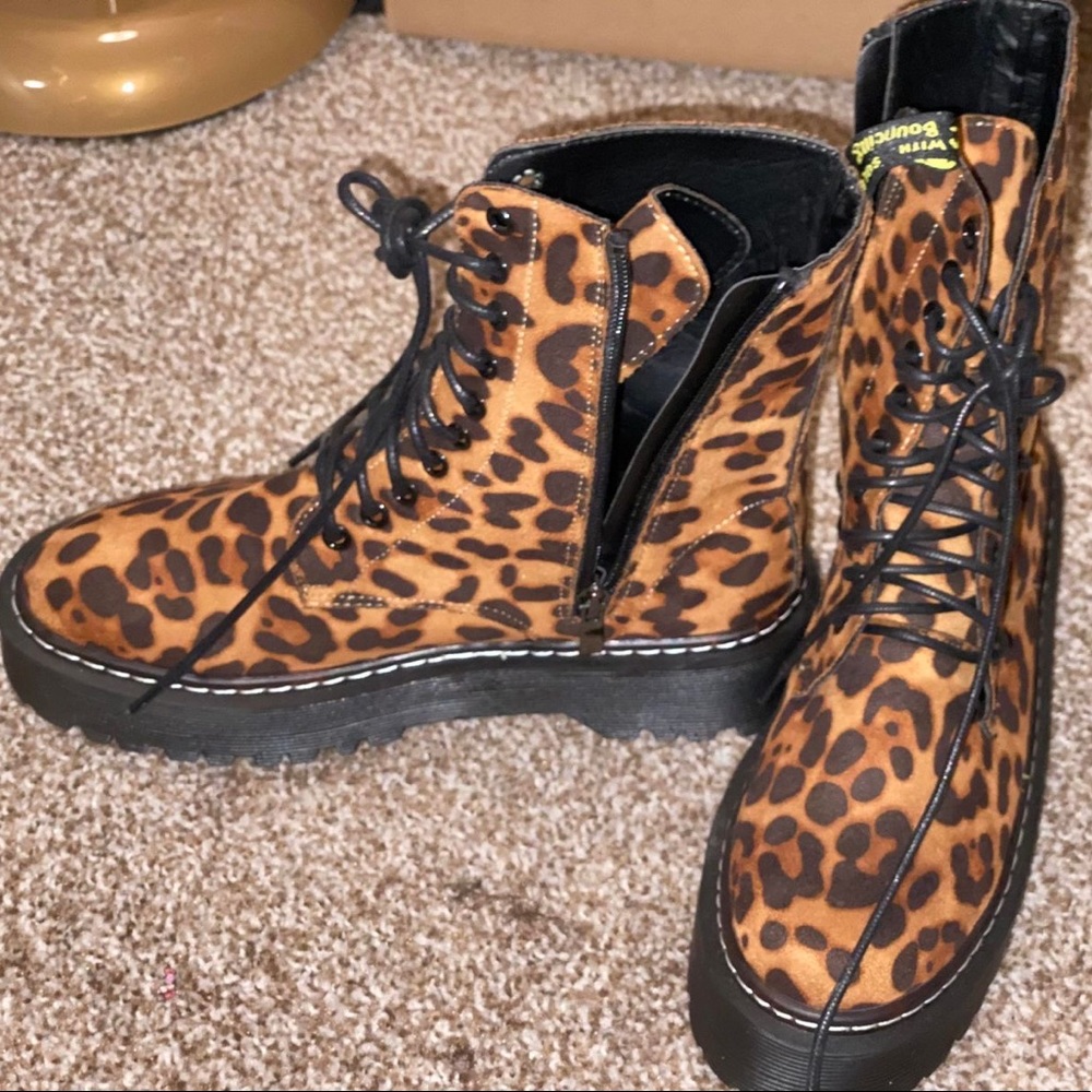 Cheetah print boots